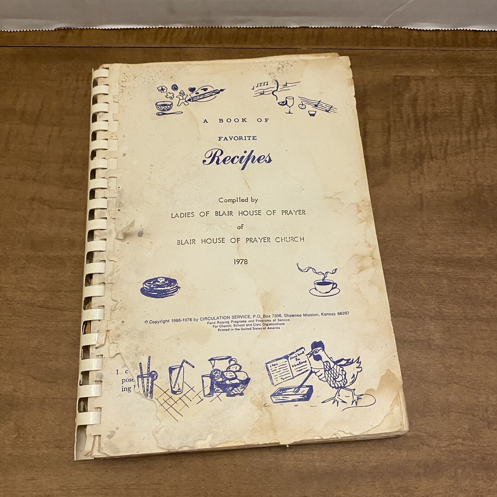 VTG Regional Cookbook Local Comb Blair Oklahoma Church